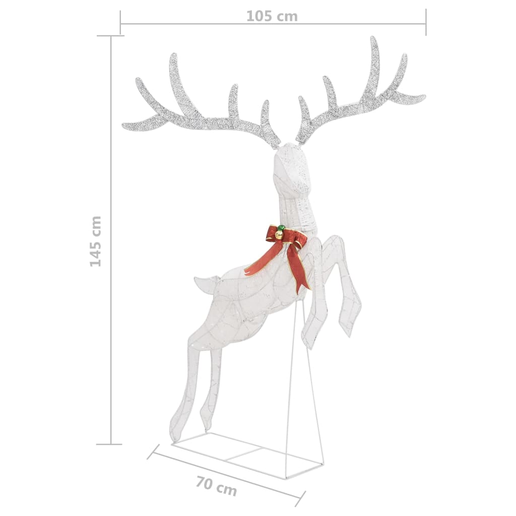 LED-Rentier Fliegend Weihnachtsdeko 120 LEDs Weiß Kaltweiß
