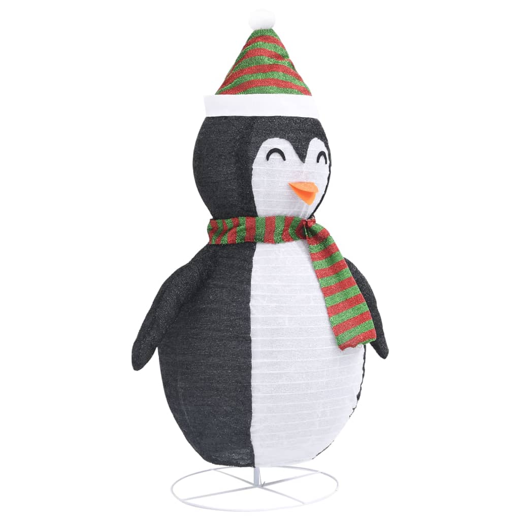 Weihnachtsdekoration Pinguin-Figur LED Luxus-Gewebe 60 cm