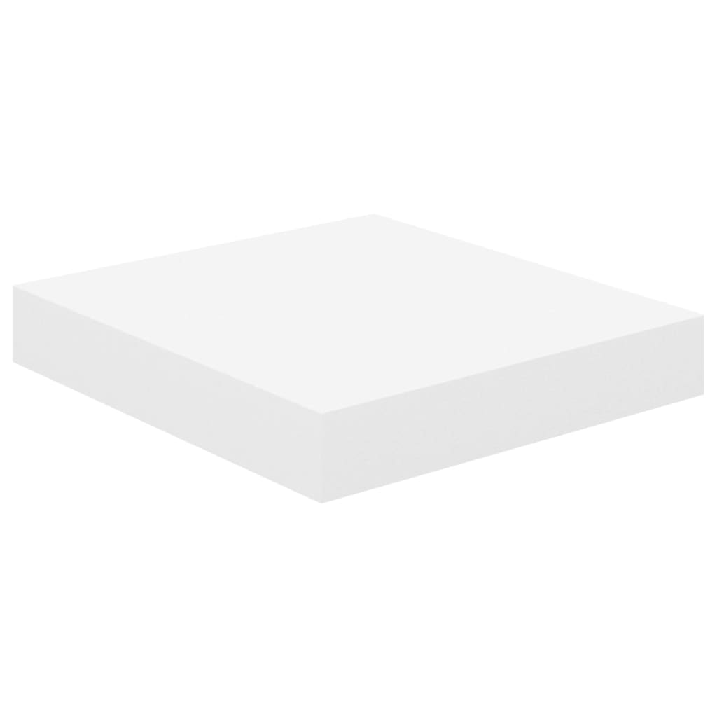 Schweberegal Eichen-Optik und Weiß 23x23,5x3,8 cm MDF