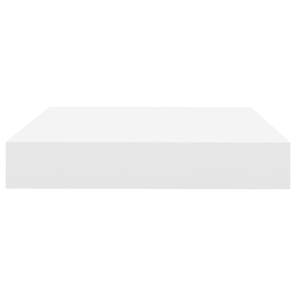 Schweberegale 4 Stk. Eichen-Optik und Weiß 23x23,5x3,8 cm MDF