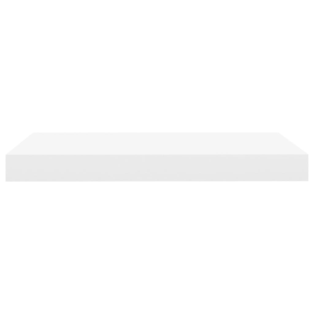 Schweberegal Eichen-Optik und Weiß 50x23x3,8 cm MDF