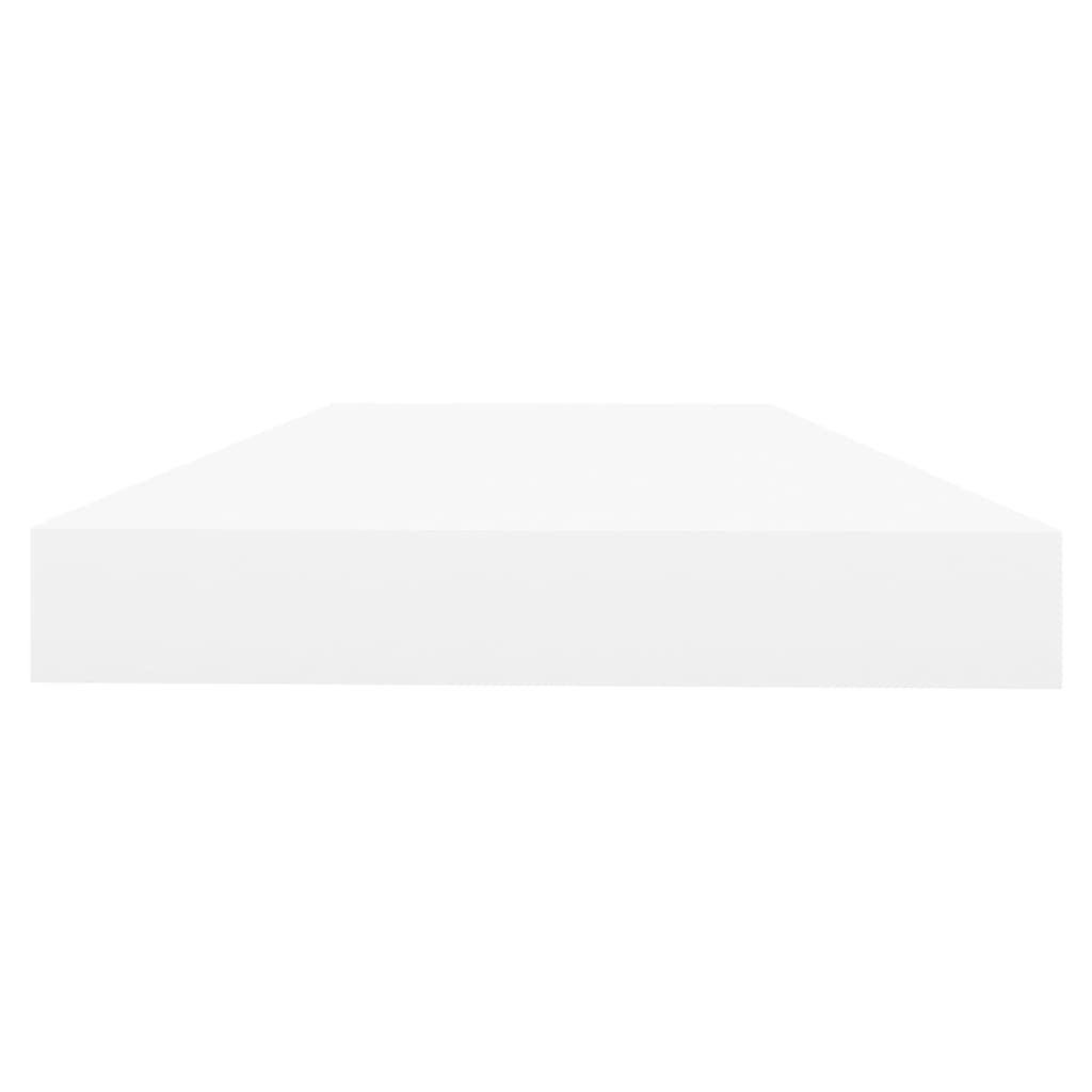 Schweberegale 4 Stk. Eichen-Optik und Weiß 50x23x3,8 cm MDF