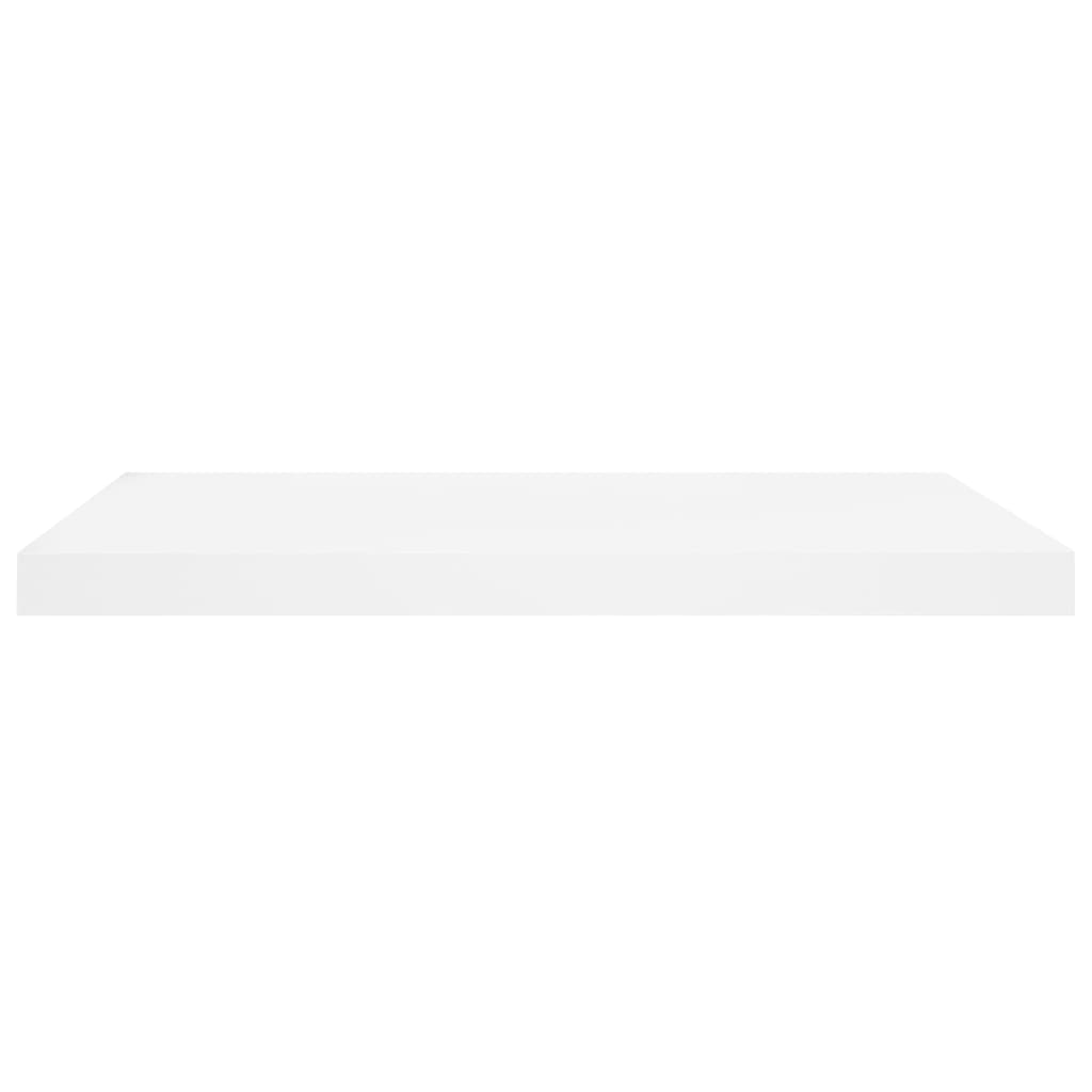 Schweberegal Eichen-Optik und Weiß 60x23,5x3,8 cm MDF