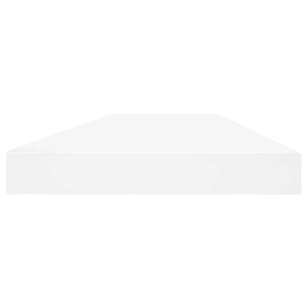 Schweberegal Eichen-Optik und Weiß 60x23,5x3,8 cm MDF