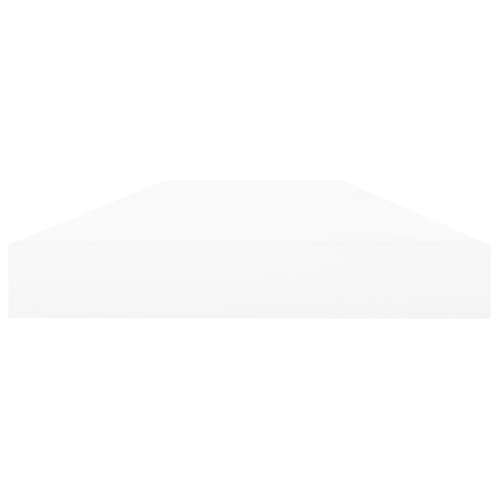 Schweberegal Eichen-Optik und Weiß 120x23,5x3,8 cm MDF