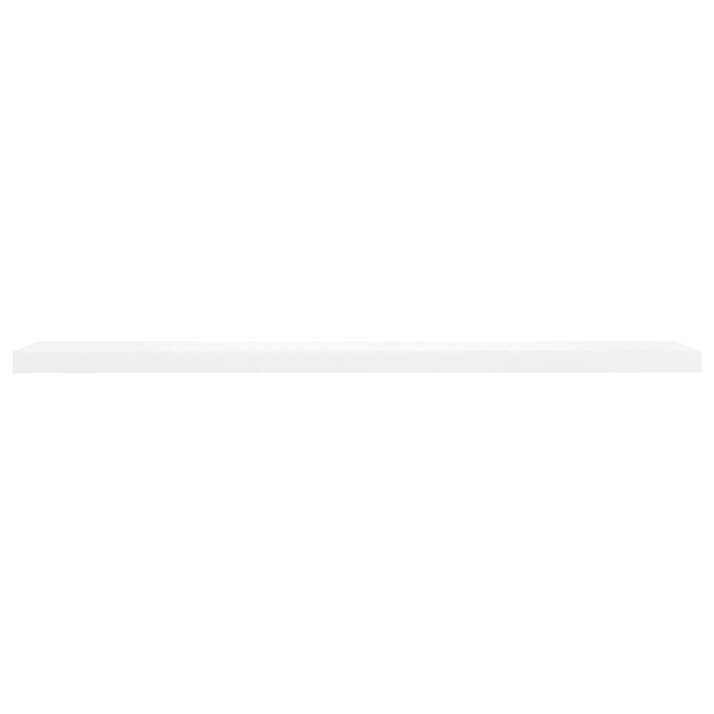 Schweberegale 4 Stk. Eichen-Optik und Weiß 120x23,5x3,8 cm MDF