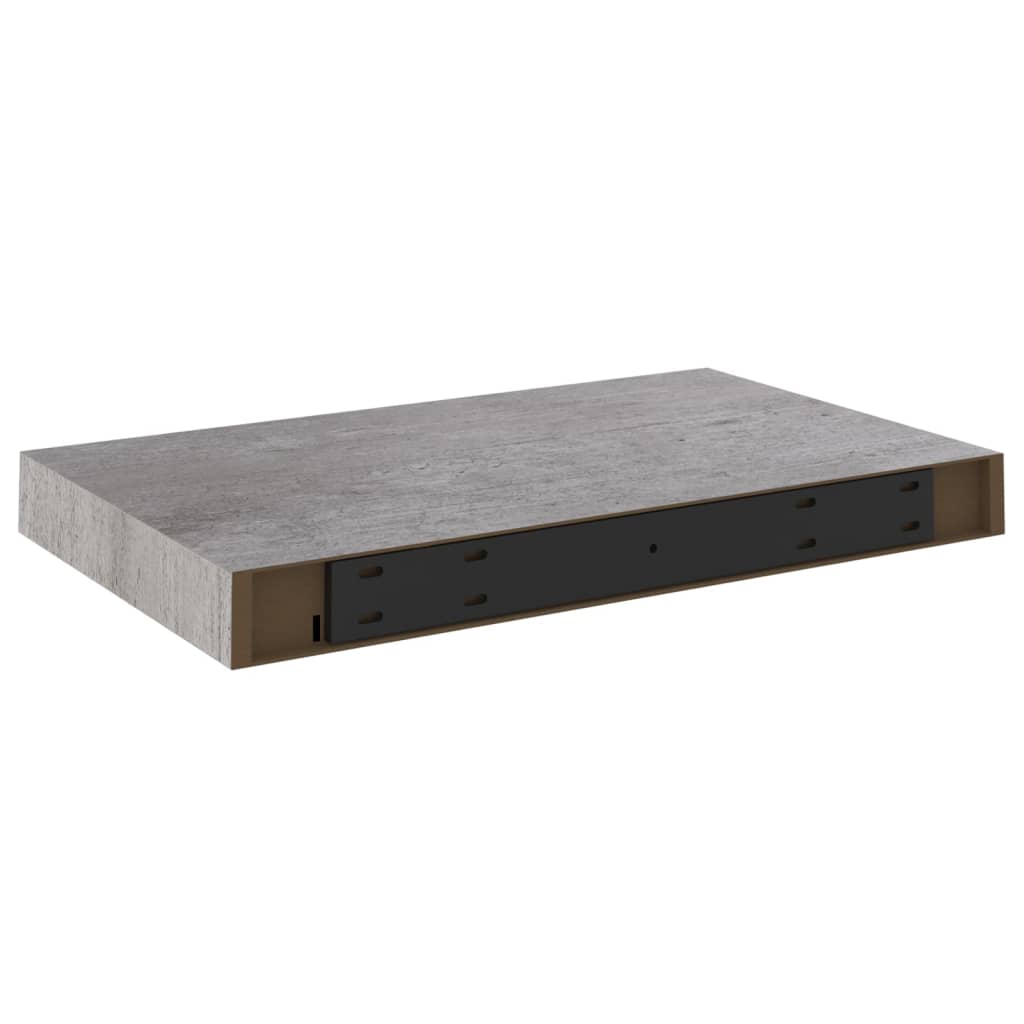 Schweberegal Betongrau 40x23x3,8 cm MDF