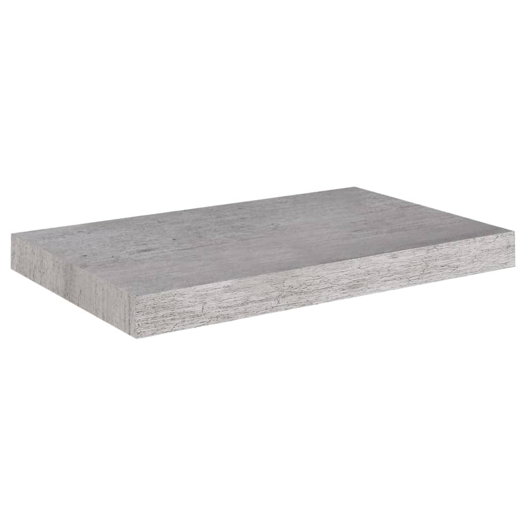 Schweberegal Betongrau 50x23x3,8 cm MDF