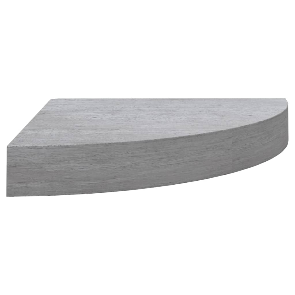 Eck-Schweberegale 2 Stk. Betongrau 25x25x3,8 cm MDF