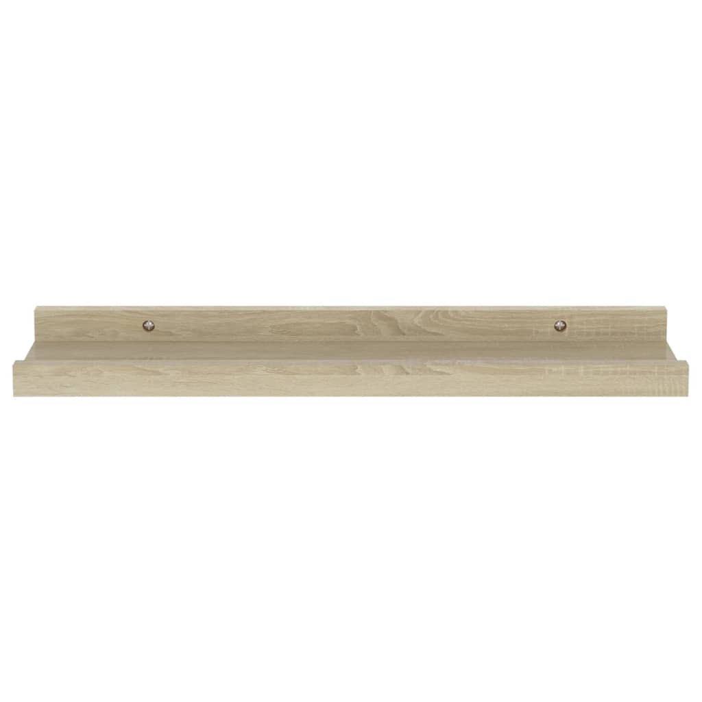 Wandregale 2 Stk. Sonoma-Eiche 40x9x3 cm