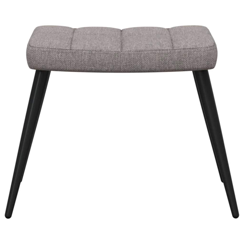 Relaxsessel mit Hocker Taupe Stoff