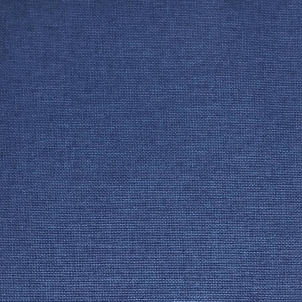 Schaukelsessel mit Hocker Blau Stoff