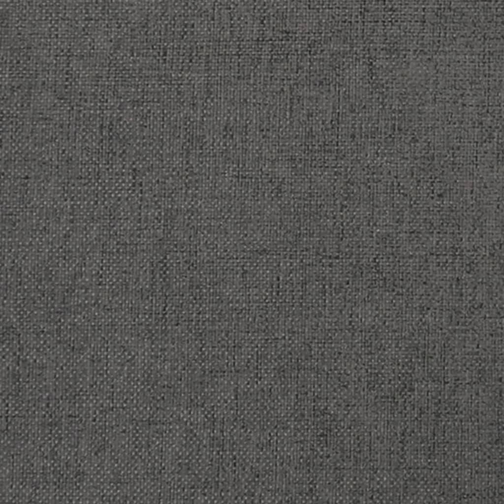 Schaukelsessel mit Kautschukholz-Beinen Dunkelgrau Stoff