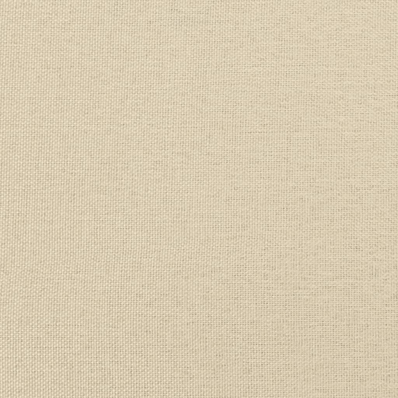 Hocker mit Holzbeinen Creme Stoff