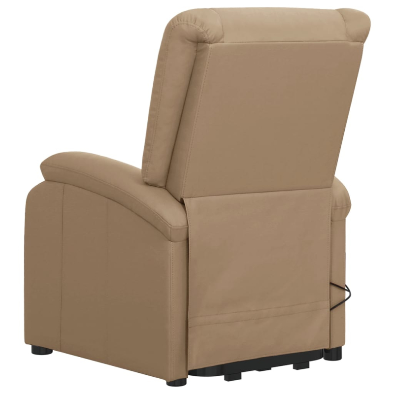 Massagesessel mit Aufstehhilfe Cappuccino-Braun Kunstleder