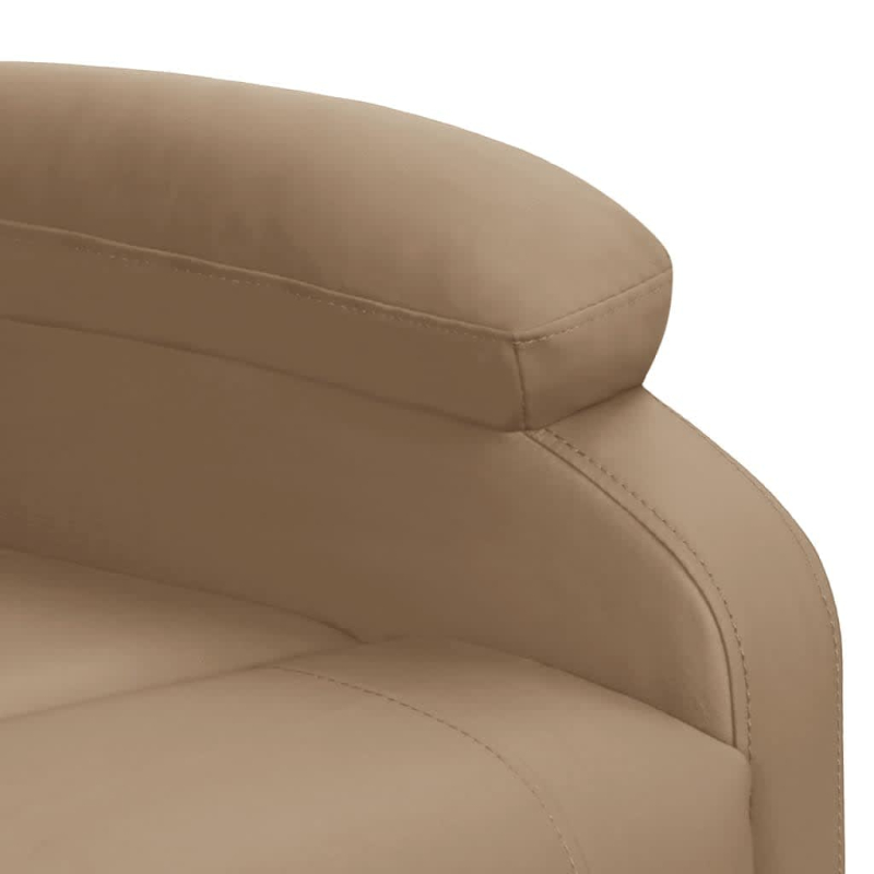 Massagesessel mit Aufstehhilfe Cappuccino-Braun Kunstleder