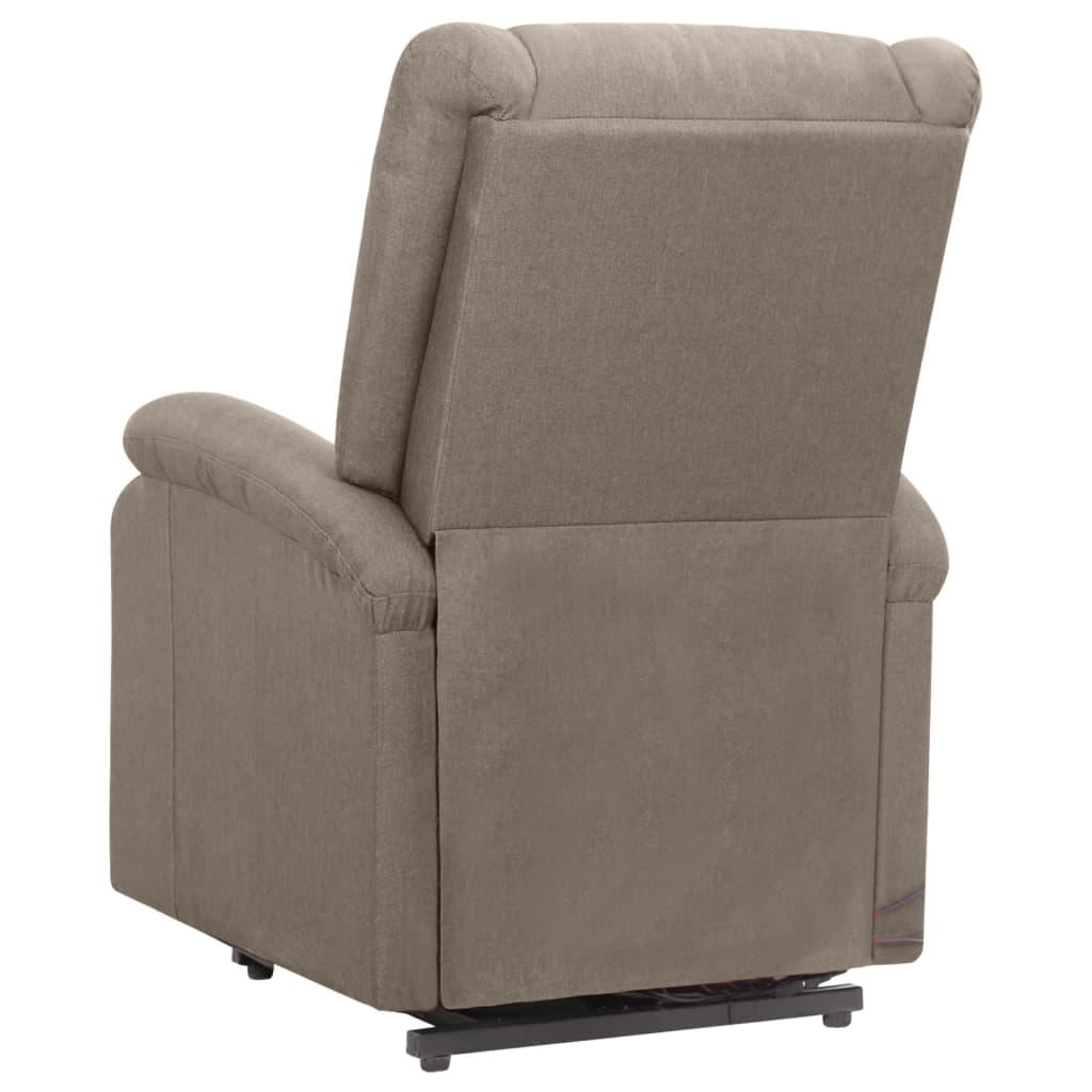 Massagesessel mit Aufstehhilfe Taupe Stoff
