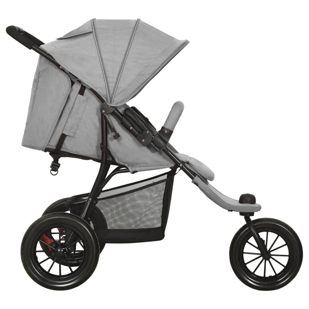 Kinderwagen Hellgrau Stahl