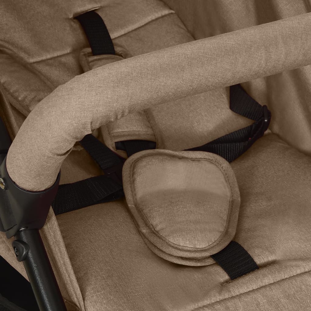 Kinderwagen Taupe Stahl