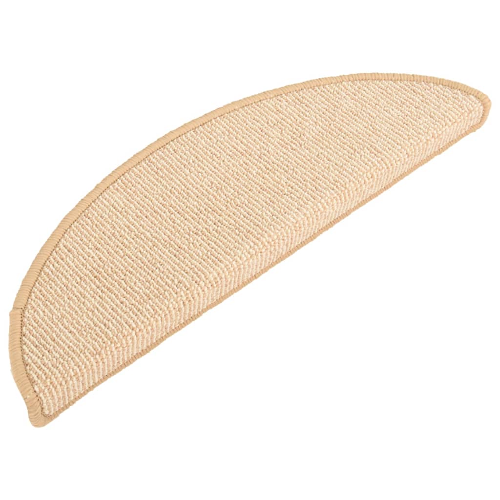Treppenmatten 15 Stk. Creme 65x21x4 cm
