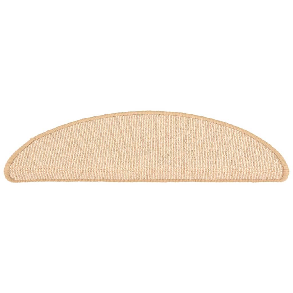 Treppenmatten 15 Stk. Creme 65x21x4 cm