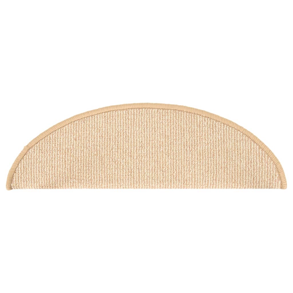 Treppenmatten 15 Stk. Creme 65x21x4 cm