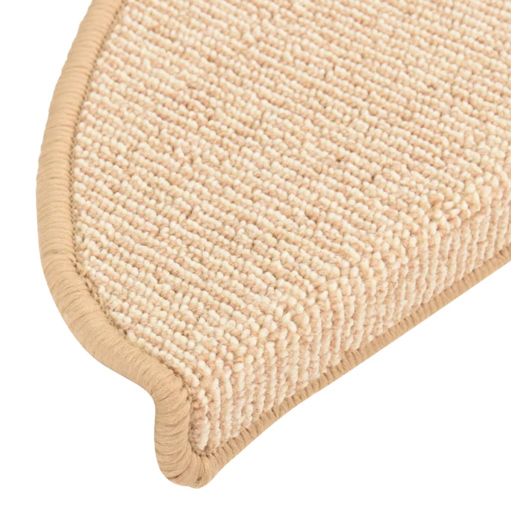 Treppenmatten 15 Stk. Creme 65x21x4 cm