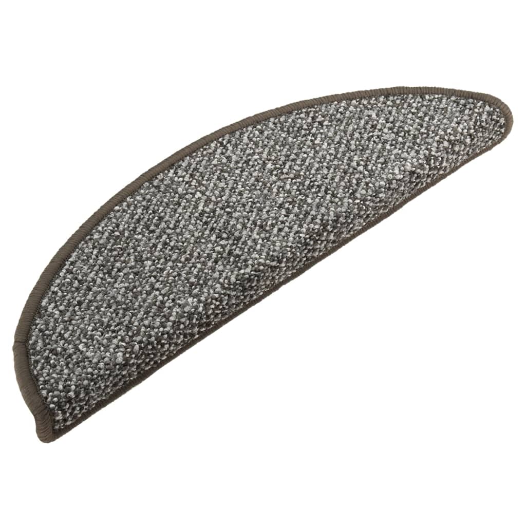 Treppenmatten 15 Stk. Anthrazit 56x17x3 cm
