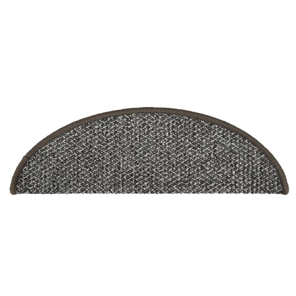 Treppenmatten 15 Stk. Anthrazit 56x17x3 cm