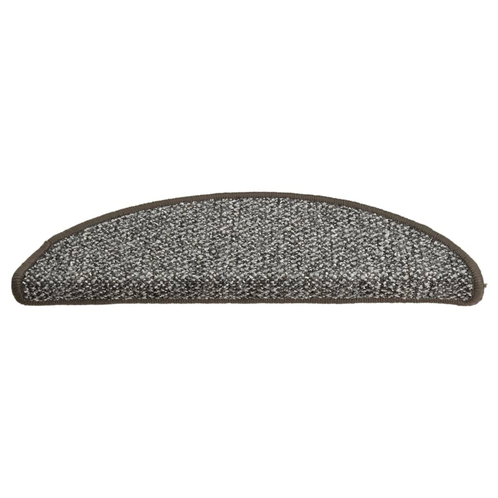 Treppenmatten 15 Stk. Anthrazit 56x17x3 cm