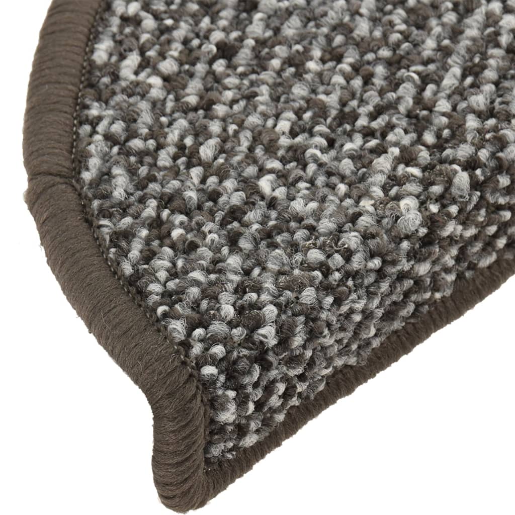 Treppenmatten 15 Stk. Anthrazit 56x17x3 cm