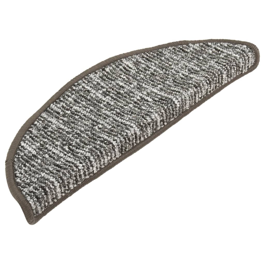 Treppenmatten 15 Stk. Anthrazit 56x17x3 cm