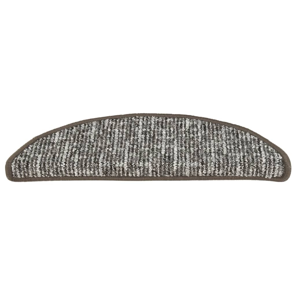 Treppenmatten 15 Stk. Anthrazit 56x17x3 cm
