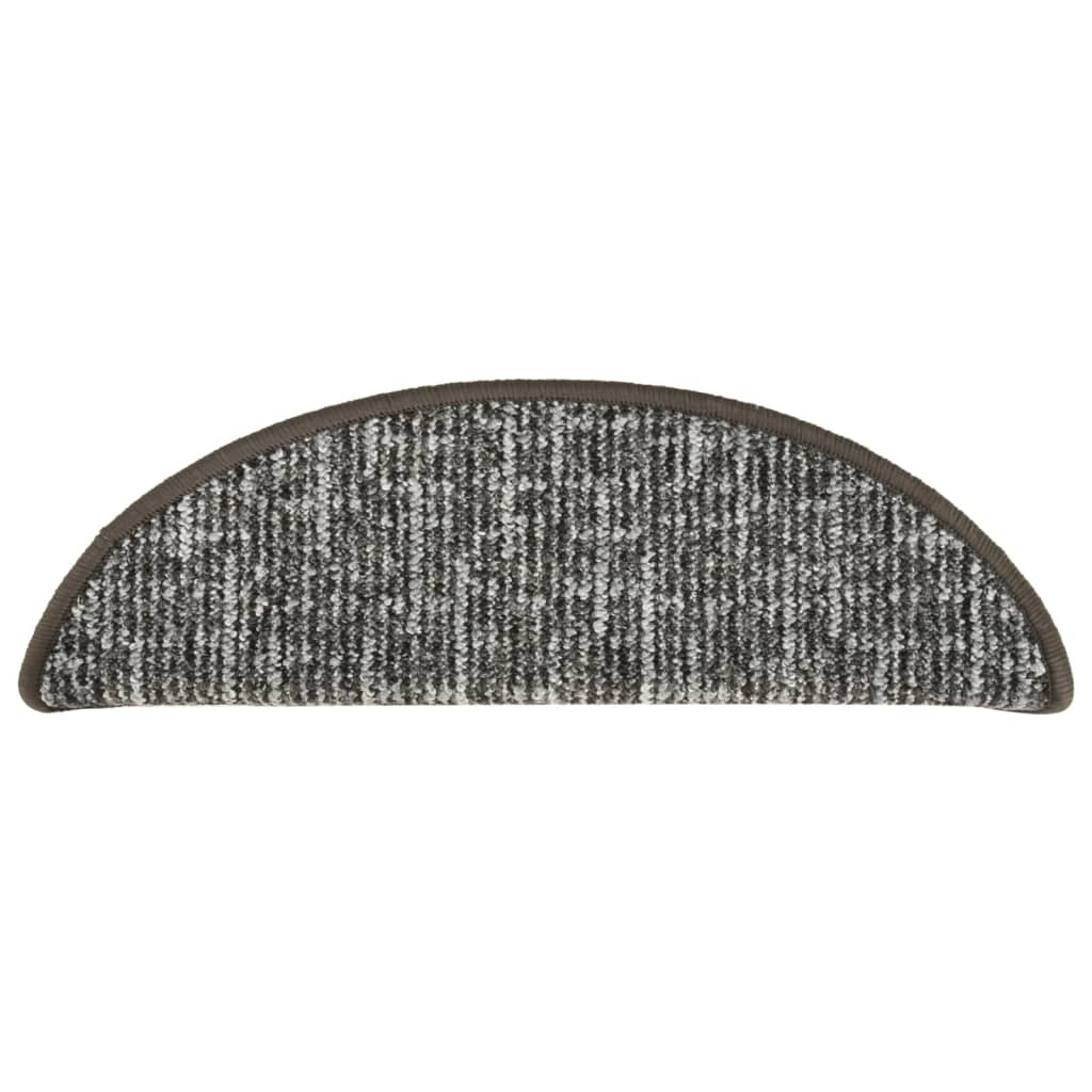 Treppenmatten 15 Stk. Anthrazit 56x17x3 cm
