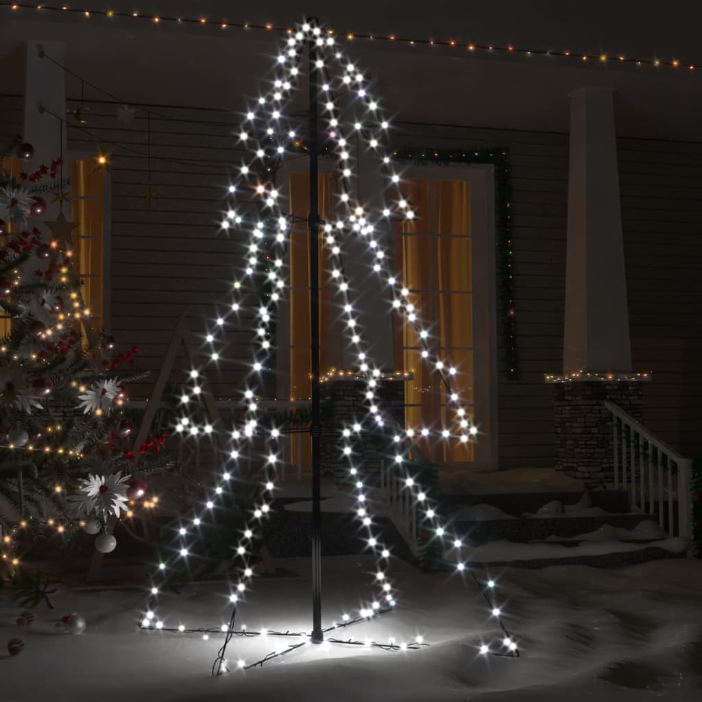 Weihnachtsbaum in Kegelform 200 LEDs Indoor Outdoor 98x150 cm