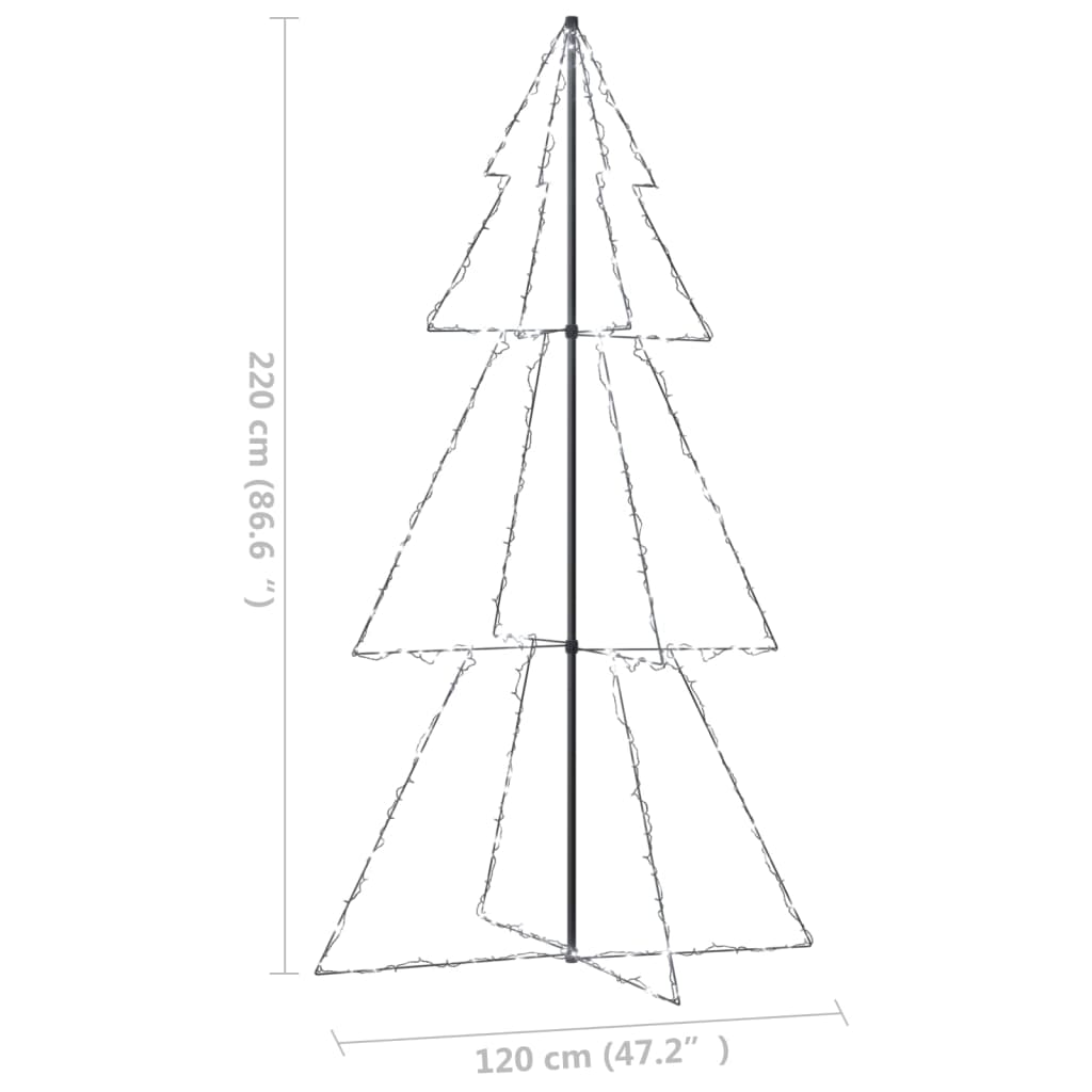 Weihnachtsbaum in Kegelform 300 LEDs Indoor & Outdoor 120x220cm