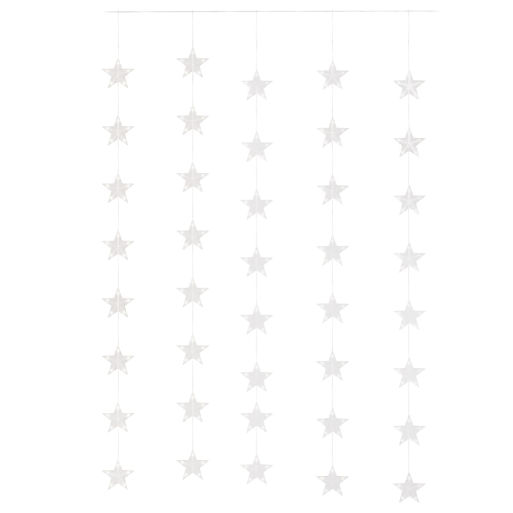 LED Sternenvorhang Lichterkette 200 LED Warmweiß 8 Funktionen