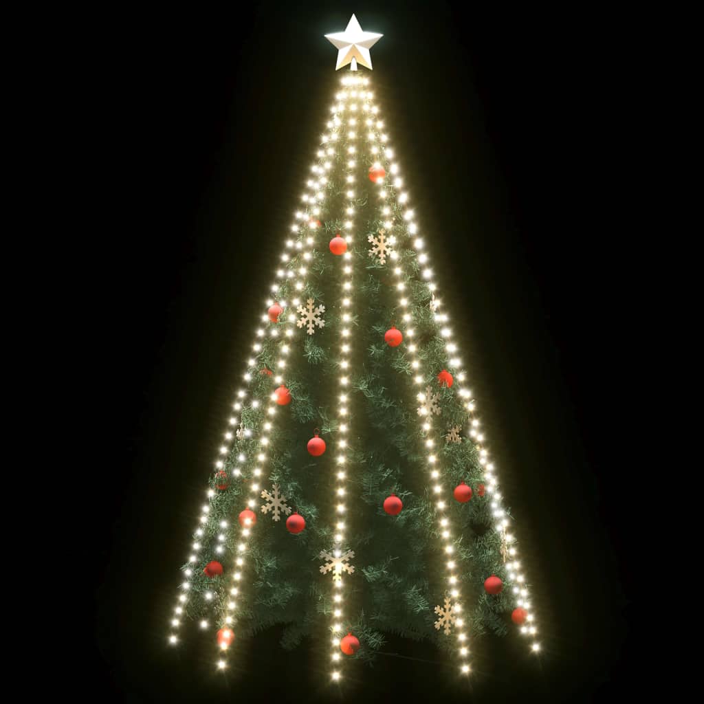 Weihnachtsbaum-Lichternetz mit 400 LEDs Kaltweiß 400 cm