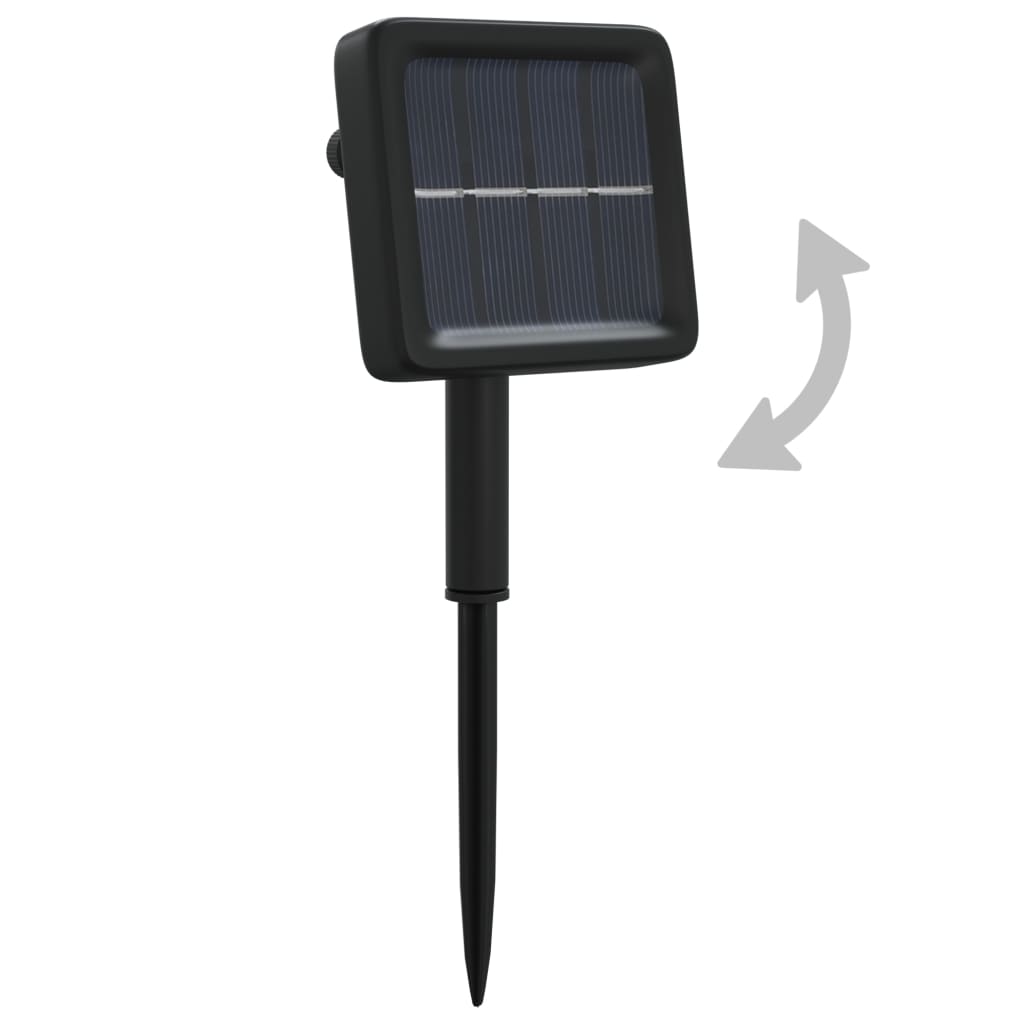 Solar-Lichterkette 2 Stk. 2x200 LED Blau Innen Außen