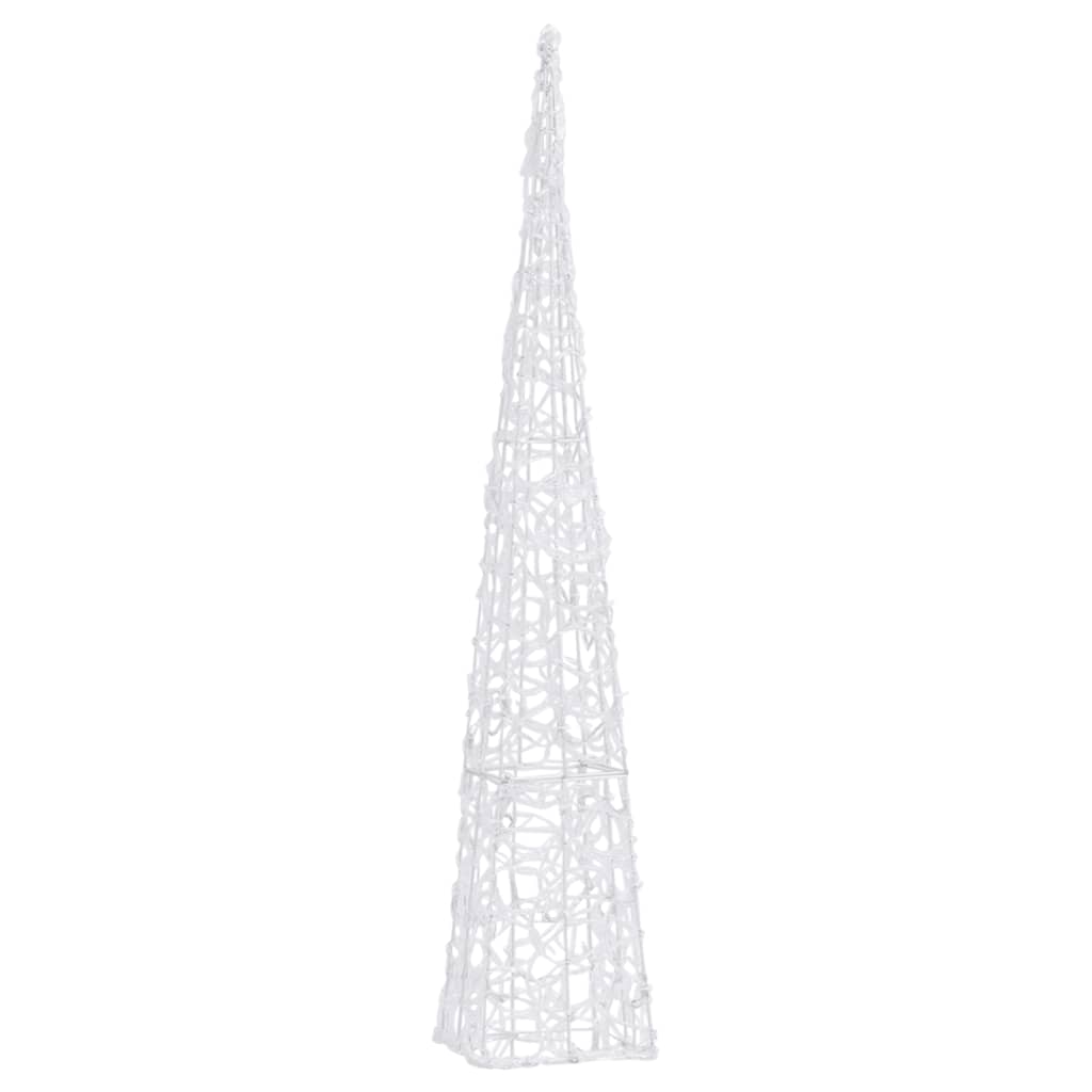 LED-Leuchtkegel Acryl Deko Blau 90 cm