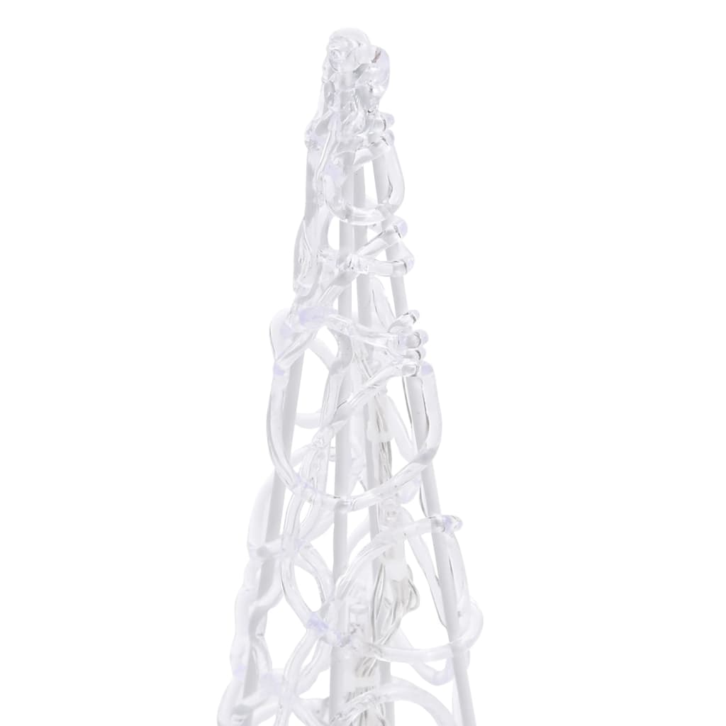 LED-Leuchtkegel Acryl Deko Blau 90 cm