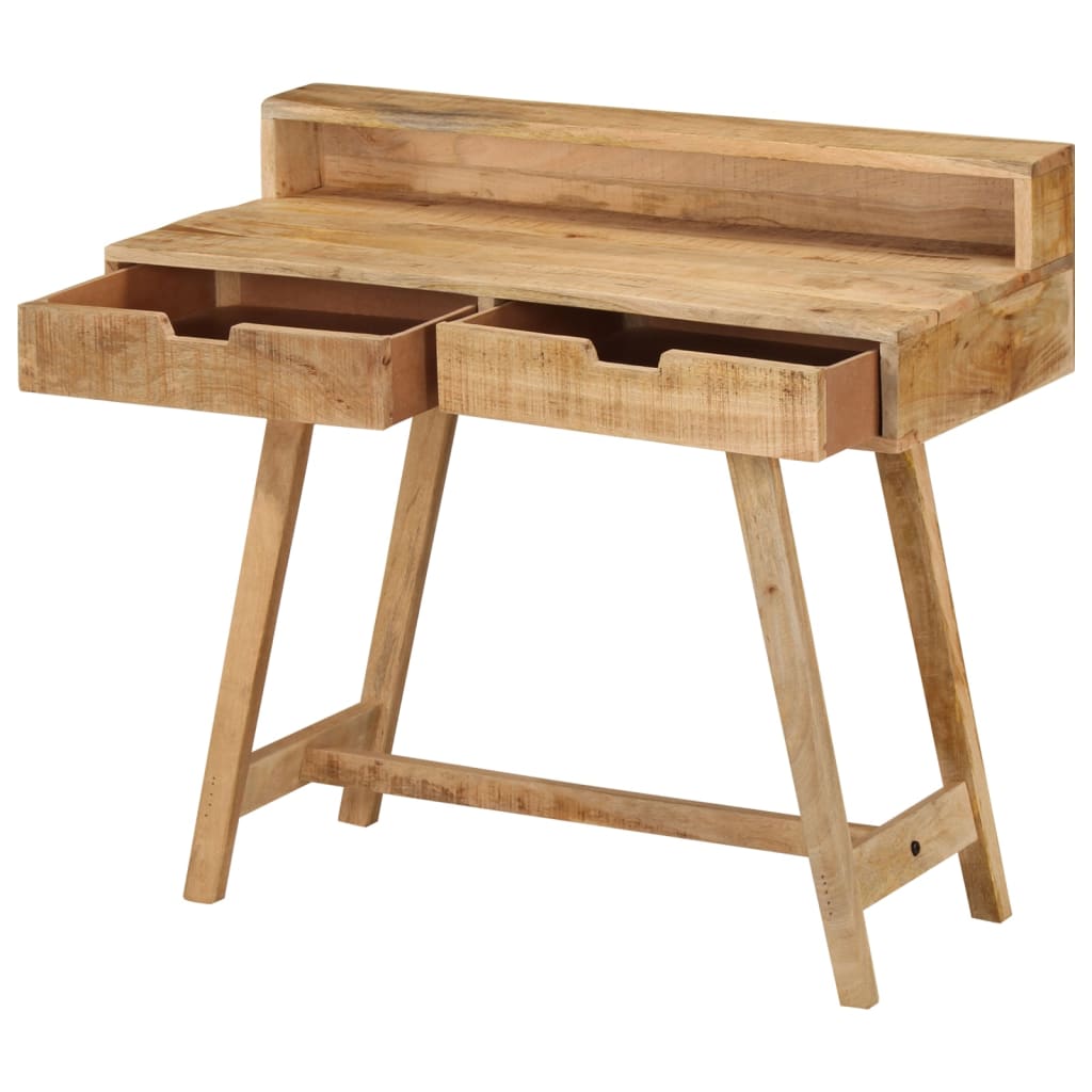 Schreibtisch 100x45x90 cm Raues Massives Mangoholz