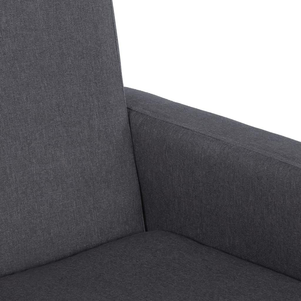 Schaukelstuhl Dunkelgrau Stoff