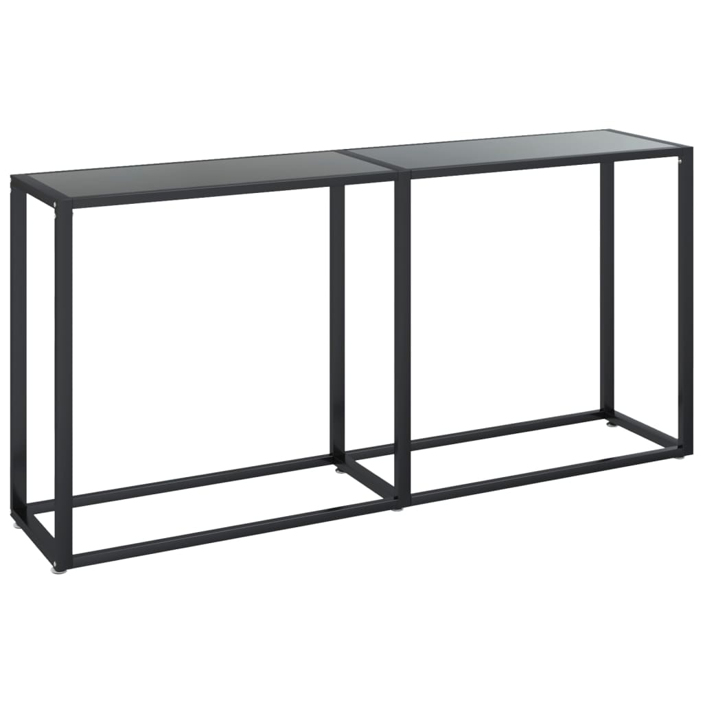 Konsolentisch Schwarz 160x35x75,5 cm Hartglas