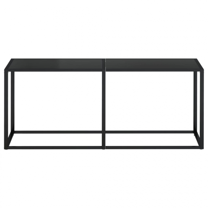 Konsolentisch Schwarz 180x35x75,5 cm Hartglas