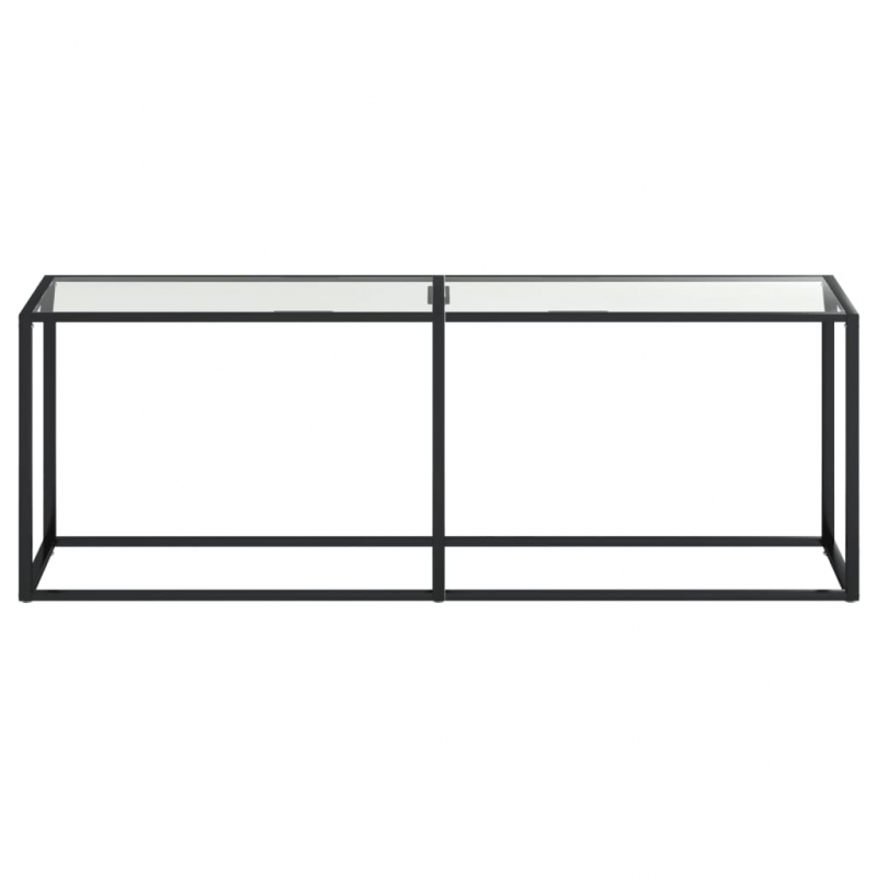 Konsolentisch Transparent 220x35x75,5 cm Hartglas
