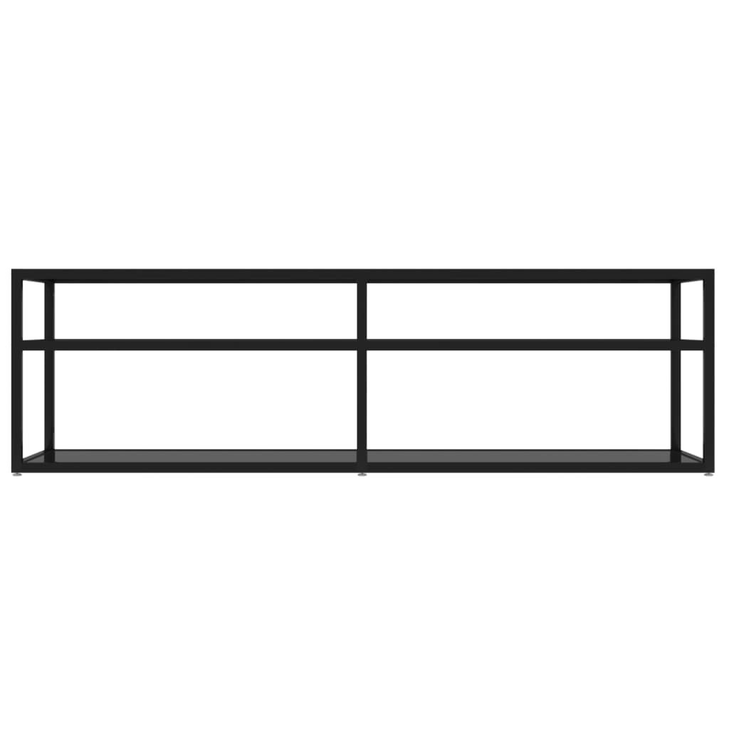 TV-Schrank Schwarz 140x40x40,5 cm Hartglas