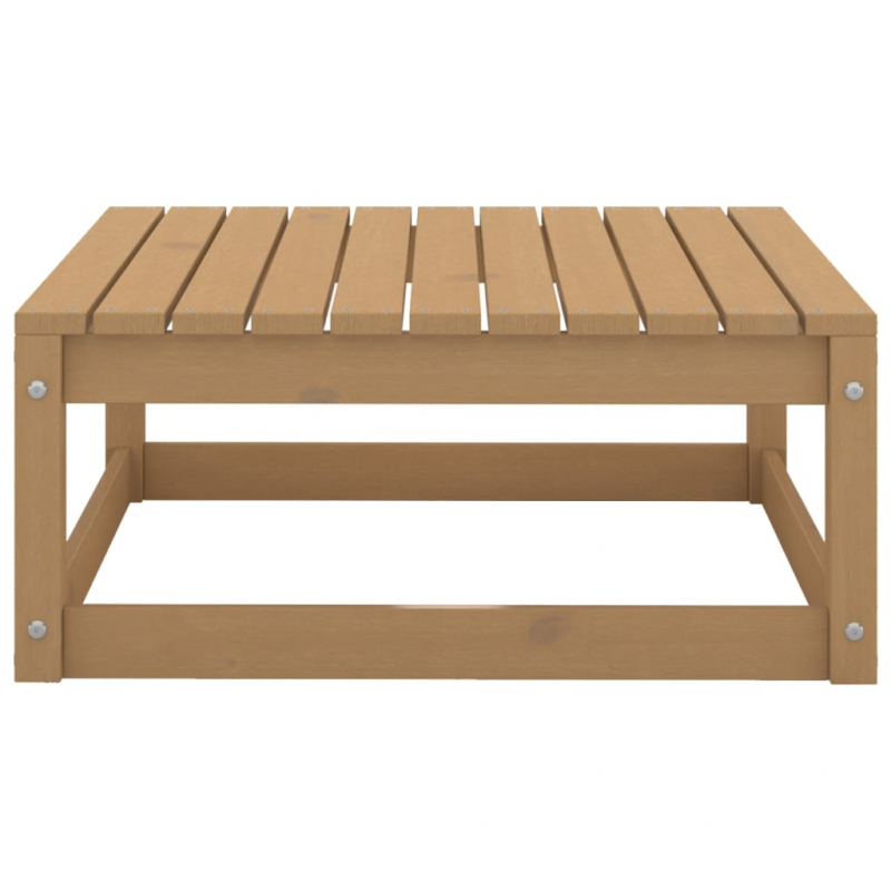 13-tlg. Garten-Lounge-Set Honigbraun Massivholz Kiefer