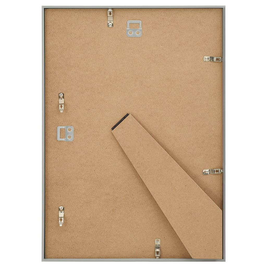 Bilderrahmen Collage 3 Stk. für Wand Tisch Silbern 18x24 cm MDF