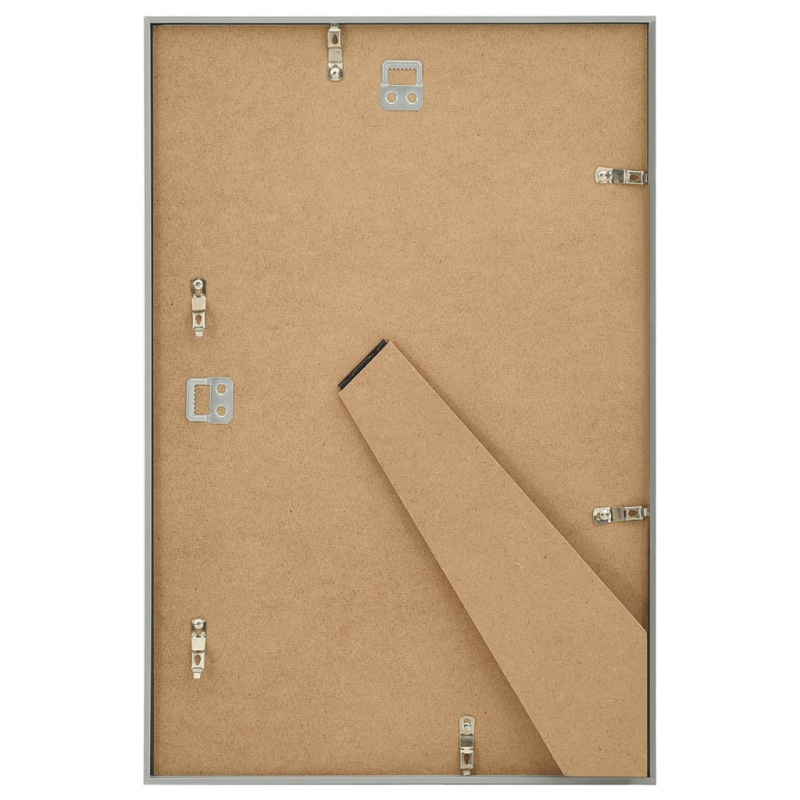 Bilderrahmen Collage 3 Stk. für Wand Tisch Silbern 70x90 cm MDF